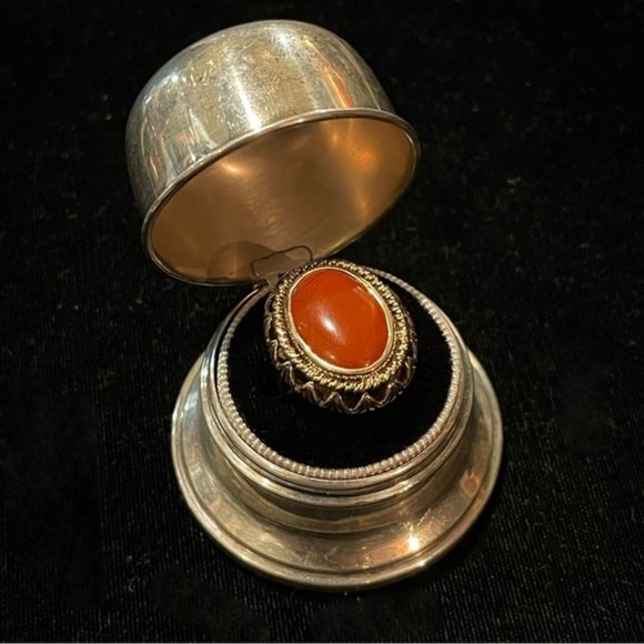 Vintage Jewelry - ✨Gorgeous 14k Gold Jasper Ring